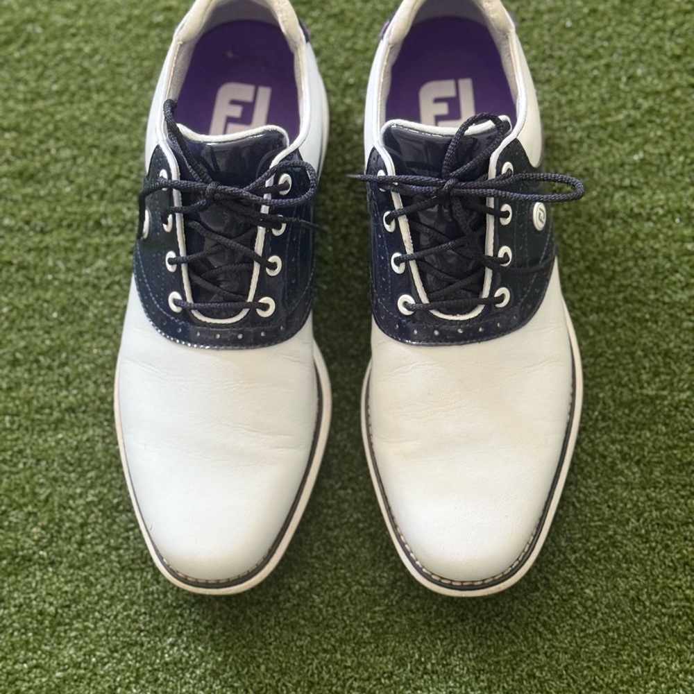 FootJoy Women’s White and Black Golf Shoes